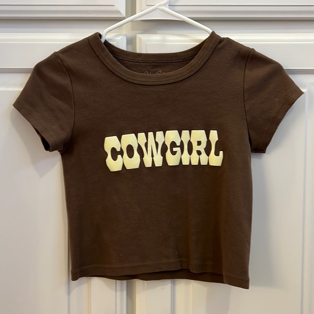 Brandy Melville Cowgirl baby tee